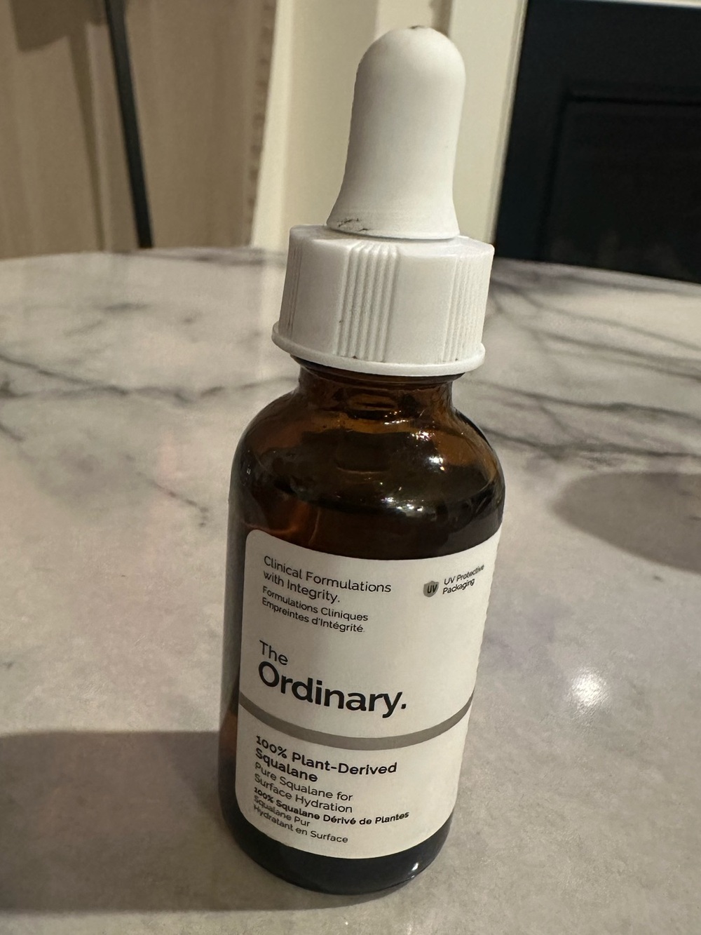 The Ordinary Squalane Facial Oil - Brown Bottle with White Dropper